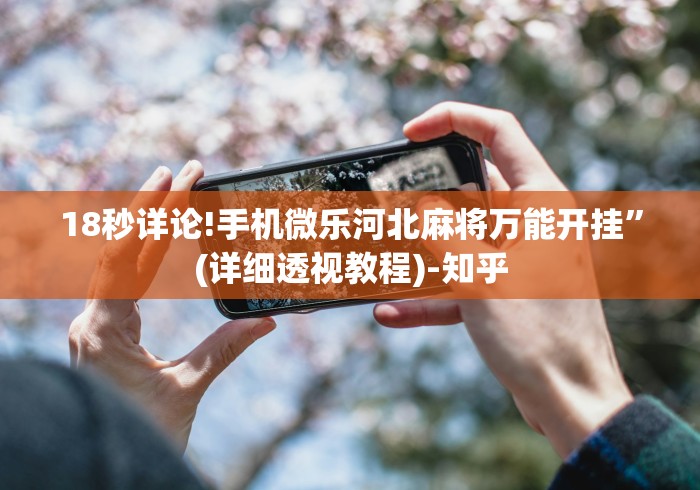 18秒详论!手机微乐河北麻将万能开挂	”(详细透视教程)-知乎