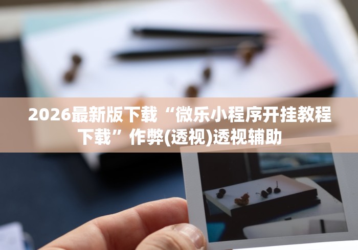 2026最新版下载“微乐小程序开挂教程下载”作弊(透视)透视辅助