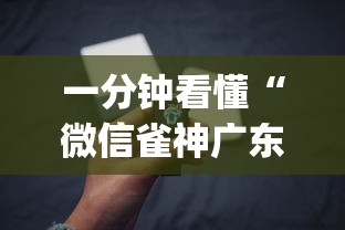 一分钟看懂“微信雀神广东麻将有挂吗”(必备工具)辅助教学