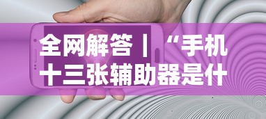 全网解答｜“手机十三张辅助器是什么”-原来有挂