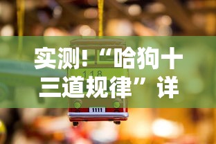 实测!“哈狗十三道规律”详细分享装挂